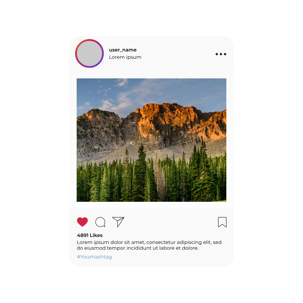 Postagens de imagem única