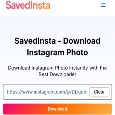 Incolla il link della foto di Instagram